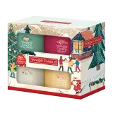 Vánoční set (4x votivní svíčka ve skle) Vánoční set (4x votivní svíčka ve skle)