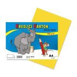 Karton kreslící A4 180g/50 list. žlutý