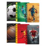 Zápisník A4, linkovaný 444, 40 listů, Exclusive Sport