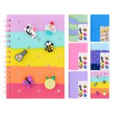 Zápisník pro děti A5 linkovaný + 6 amuletů (mix 6 designů)