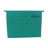 Závěsné zakládací desky, kartonové, A4, VICTORIA OFFICE, zelené 5ks