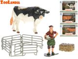 Zoolandia kráva s doplňky 4druhy v krabičce Zoolandia kráva s doplňky 4druhy v krabičce