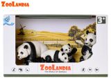 Zoolandia samec a samice pandy s mláďaty v krabičce Zoolandia samec a samice pandy s mláďaty v krabičce