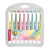 Zvýrazňovač - STABILO swing cool pastel - 8 ks balenie  - s 8 rôznymi barvami