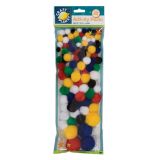 pom poms CPT 6621103 100ks mix barev pom poms CPT 6621103 100ks mix barev