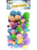pom poms CPT 6621107 100ks pastel mix barev