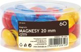 magnet v plastu kulatý 20mm 60ks barevný mix 130-1551 magnet v plastu kulatý 20mm 60ks barevný mix 130-1551