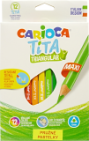 pastelky Carioca Tita trojhranné pružné 12ks Jumbo
