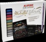 popisovače Alpino metallic lettering set 14ks 010701