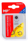 magnet v plastu kulatý 30mm 4ks Smajlík PA348-5 blistr
