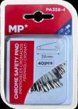 špendlíky zavírací 38mm 40ks MP PA358-4 blistr