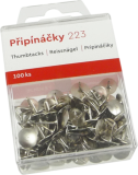 připínáčky 100ks Tempus 223 v plast.krab.