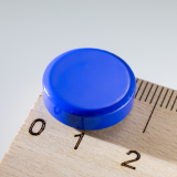 magnet  kulatý 16x5 modrý