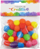 pom poms 20mm bar.neon mix 30ks pom poms 20mm bar.neon mix 30ks
