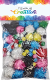pom poms glitter mix 85ks pom poms glitter mix 85ks