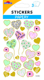 Samolepky SP 145092 Pastel hearts