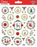 samolepky GG vánoční CLS 212031 Winter Wreath