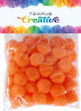 pom poms 20mm oranžový 50ks pom poms 20mm oranžový 50ks