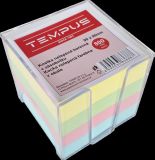 kostka barevná nelepená 9x9cm 800 listů v plast.zásobníku