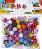 pom poms NC-884 20mm glitter mix 100ks pom poms NC-884 20mm glitter mix 100ks