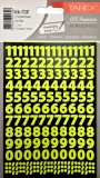 samolepkyčísla neon žluté 10mm STC-567 240ks