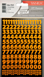 samolepkyčísla neon oranžové 10mm STC-570 240ks