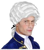 Widmann Bílá historická paruka pánská se stužkou