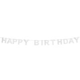 Boland Girlanda Happy birthday stříbrná