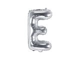 PartyDeco Foliové písmeno E stříbrné 35 cm
