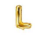 PartyDeco Foliové písmeno L zlaté 35 cm