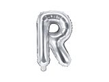 PartyDeco Foliové písmeno R stříbrné 35 cm
