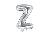 PartyDeco Foliové písmeno Z stříbrné 35 cm