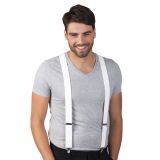 Boland Bílé kšandy (šle) pružné Boland Bílé kšandy (šle) pružné