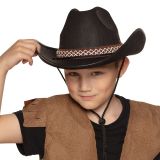 Boland Černý dětský kovbojský klobouk se stuhou Boland Černý dětský kovbojský klobouk se stuhou