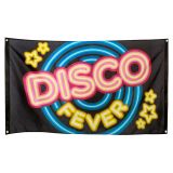 Boland Dekorace na zeď vlajka s nápisem DISCO FEVER Boland Dekorace na zeď vlajka s nápisem DISCO FEVER