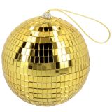 Boland Disco koule zlatá 15 cm Boland Disco koule zlatá 15 cm