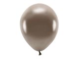 PARTYDECO Sada 10 hnědých metalických balónků 30 cm