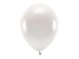 PARTYDECO Sada 10 bílých perleťových balónků 30 cm