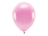 PARTYDECO Sada 10 růžových metalických balónků 30 cm