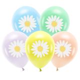 PARTYDECO Sada 5 balónků s květiniovým potiskem 30 cm