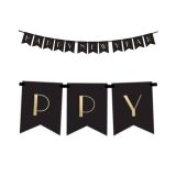 PartyDeco Girlanda Happy New Year 170 cm