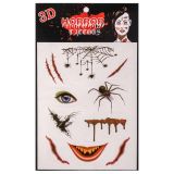 Carnival Toys Halloweenské tetování s pavouky