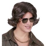 Widmann Hnědá pánská paruka disco 70´s