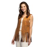 Boland Hnědá vesta Hippie dámská M/L Boland Hnědá vesta Hippie dámská M/L