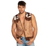 Boland Hnědá westernová vesta velikost L/XL Boland Hnědá westernová vesta velikost L/XL