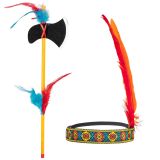 Boland Indiánský set tomahawk s čelenkou