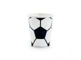 PARTYDECO Papírové kelímky fotbalový míč -260 ml - 6ks