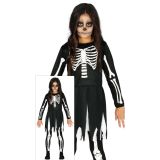 Fiestas Guirca Halloween kostým dívka kostlivec, 5-6 let (123 cm), dětský Fiestas Guirca Halloween kostým dívka kostlivec, 5-6 let (123 cm), dětský