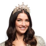 Boland Kovová čelenka královny vzhled růžové zlato Boland Kovová čelenka královny vzhled růžové zlato