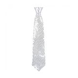 Boland Kravata stříbrná flitrová 40 cm Boland Kravata stříbrná flitrová 40 cm